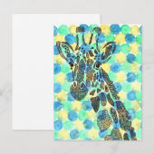 Giraffe Tessellation Muster Postkarte (Vorne/Hinten)