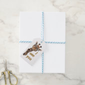 Giraffe.Text.Ich sehe dich Geschenkanhänger (Mit Garn)