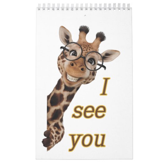 Giraffe.Text.Ich sehe dich Kalender (Titelbild)