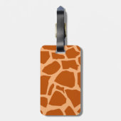 Giraffe Texture Luggage Tag Gepäckanhänger (Rückseite vertikal)