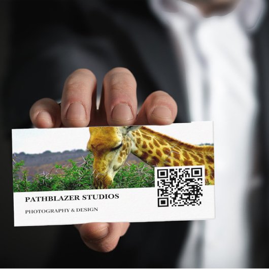 Giraffe Thorn Tree | Naturfotografie | Visitenkarte