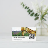 Giraffe Thorn Tree | Naturfotografie | Visitenkarte (Stehend Vorderseite)