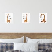 Giraffe Three Print Set Kinderzimmer Kinder Kunst (Schlafzimmer)