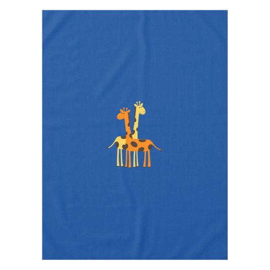 Giraffe tief blau tischdecke (Vorderseite)
