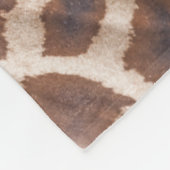 Giraffe Tier auf Aquamarine Personalisierte Bezeic Fleecedecke (Ecke)