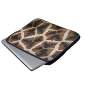Giraffe Tier Fell Haut Textur wild Leder Muster Laptopschutzhülle (Vorne Knopf)