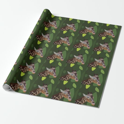 Giraffe Tier Geschenkpapier (Ungerollt)