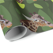 Giraffe Tier Geschenkpapier (Rolleneckpunkt)