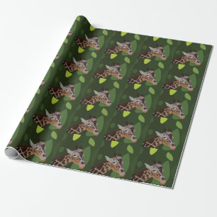 Giraffe Tierdarstellung Geschenkpapier
