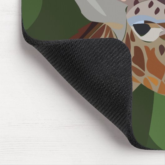 Giraffe Tierdarstellung Mousepad (Ecke)