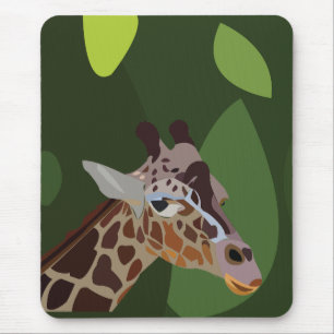 Giraffe Tierdarstellung Mousepad