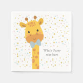 Giraffe, Tierdarstellung Serviette (Vorderseite)