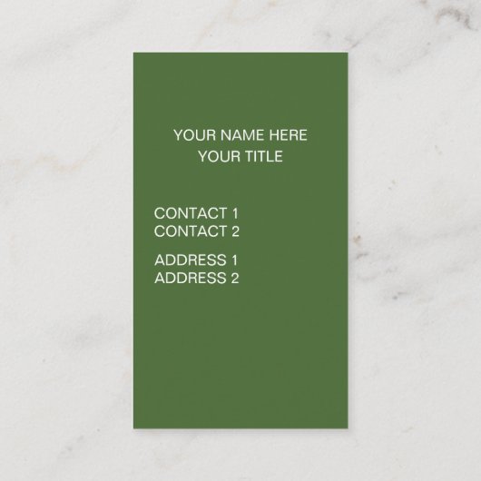 Giraffe Tierdarstellung Visitenkarte (Rückseite)