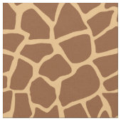 Giraffe, Tierdruckbraun und gelbes Muster Stoff (Nahaufnahme)