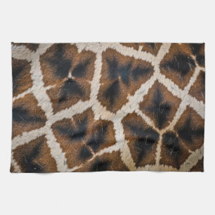Giraffe Tierfell Haut Textur wild Leder Muster Geschirrtuch
