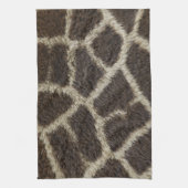 Giraffe Tierfell Haut Textur wild Leder Muster Geschirrtuch (Vertikal)