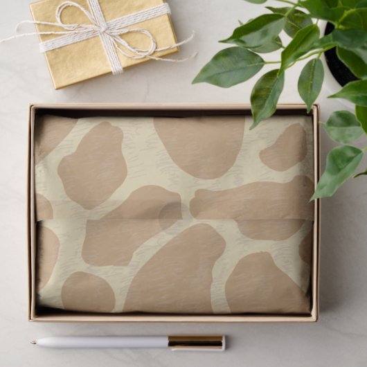 Giraffe, Tierhaut, Wüstenmuster Seidenpapier (Geschenk)