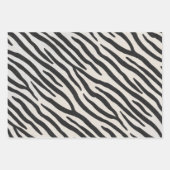 Giraffe Tiger & Zebra Fur Realistische Tierdrucke Geschenkpapier Set (Vorderseite 3)