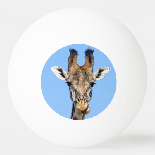 Giraffe Tischtennisball (Vorderseite)