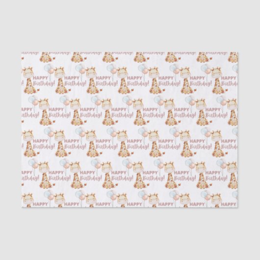 Giraffe Tissue Paper Seidenpapier (Vorderseite)