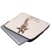 Giraffe Tongue Out Laptop Sleeve Geschenk Spaß (Vorne Knopf)