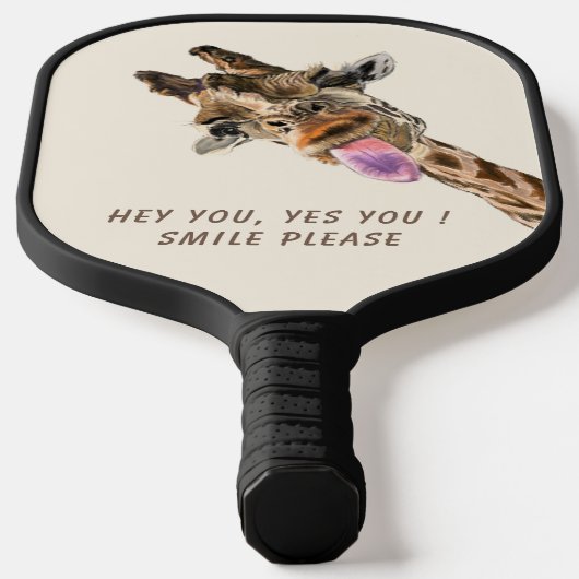 Giraffe Tongue Out Playful Pickleball Paddle Läche (Ablage )