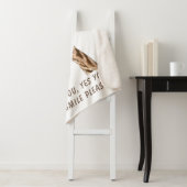 Giraffe Tongue Out Playful Sherpa Blanket Sherpadecke (Beispiel)