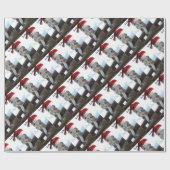 Giraffe-Tongue-Santa Geschenkpapier (Flach)