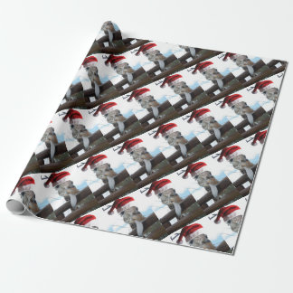 Giraffe-Tongue-Santa Geschenkpapier