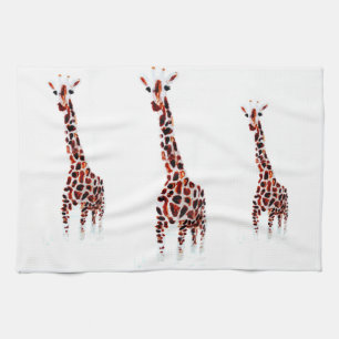 Giraffe Towel Wildlife Art Küchentuch