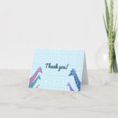 Giraffe Tower Birthday Dankeskarte (Vorderseite)