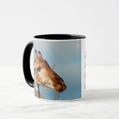 Giraffe trägt Kaffee-Tassen u. -schalen ein Tasse (Vorderseite Links)