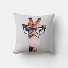 GIRAFFE TRAING GLASSES BLUTEN EIN PINKBUBBLE GUM KISSEN