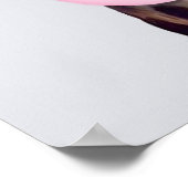 GIRAFFE TRAING GLASSES BLUTEN EIN PINKBUBBLE GUM POSTER (Ecke)