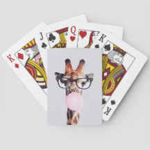 GIRAFFE TRAINGGASEN, DIE EIN PINKBUBBLEGUM BLÖTEN