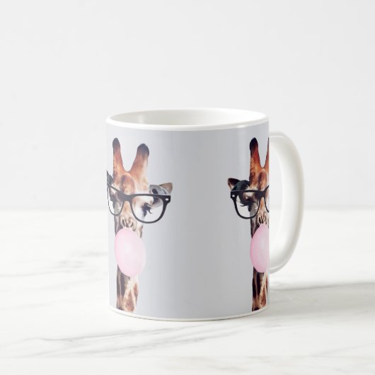 GIRAFFE TRAINGGLASSEN KAFFEE TASSE (VorderseiteRechts)