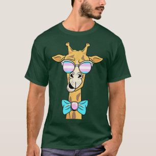 Giraffe Transgender Sunglasses LGBT-Q Animal Trans T-Shirt