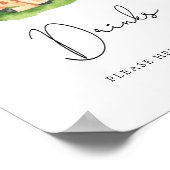 Giraffe - Trinke Dich selbst bedienend Poster (Ecke)