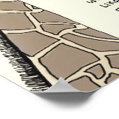 Giraffe-Trivia Poster (Ecke)