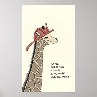 Giraffe-Trivia Poster