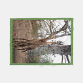 Giraffe Twins Niedlich Personalize Destiny's Fleecedecke (Vorderseite (Horizontal))