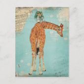 GIRAFFE u. EULE Postkarte (Vorderseite)