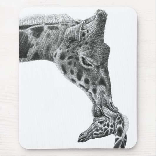 Giraffe u. Kalb Mousepad (Vorne)