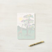 Giraffe über die Flugzeuge Afrikas Post-it Klebezettel (Auf Schreibtisch)