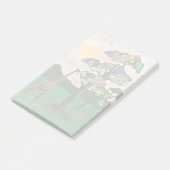 Giraffe über die Flugzeuge Afrikas Post-it Klebezettel (angewinkelt)