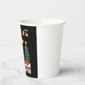 Giraffe Ugly Christmas Sweaters Funny Santa Hat Li Pappbecher (Links)