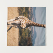 GIRAFFE UMGEBEN VON BROWN GRASS WANDTEPPICH (Vorderseite (Horizontal))