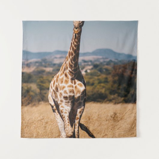 GIRAFFE UMGEBEN VON BROWN GRASS WANDTEPPICH (Vorderseite)