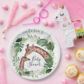 Giraffe und Baby-Jungle-Babydusche Teller (Party)