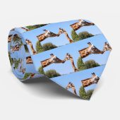 Giraffe und Baby-Krawatte Krawatte (Gerollt)